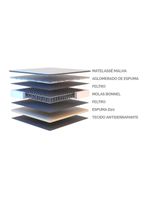 Colchão Casal Molas Marrom 138X188X22Cm Marrom / Branco