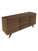 Buffet Aparador Rustic 3 Gavetas 2 Portas Pés Madesa