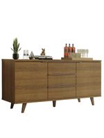 Buffet Aparador Rustic 3 Gavetas 2 Portas Pés Madesa