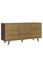 Buffet Aparador Rustic 3 Gavetas 2 Portas Pés Madesa