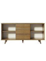 Buffet Aparador Rustic 3 Gavetas 2 Portas Pés Madesa