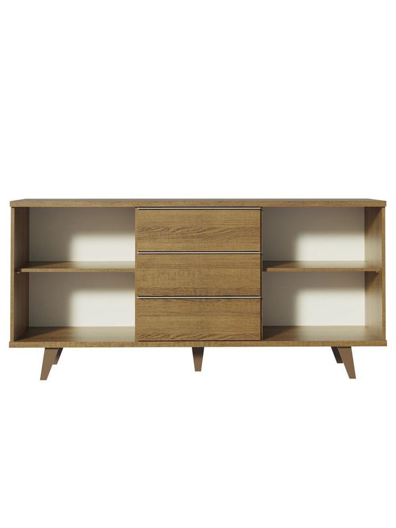 Buffet Aparador Rustic 3 Gavetas 2 Portas Pés Madesa