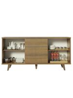 Buffet Aparador Rustic 3 Gavetas 2 Portas Pés Madesa