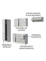 Cozinha Acordes Glamy Branco 100% MDF Armário Balcão Madesa