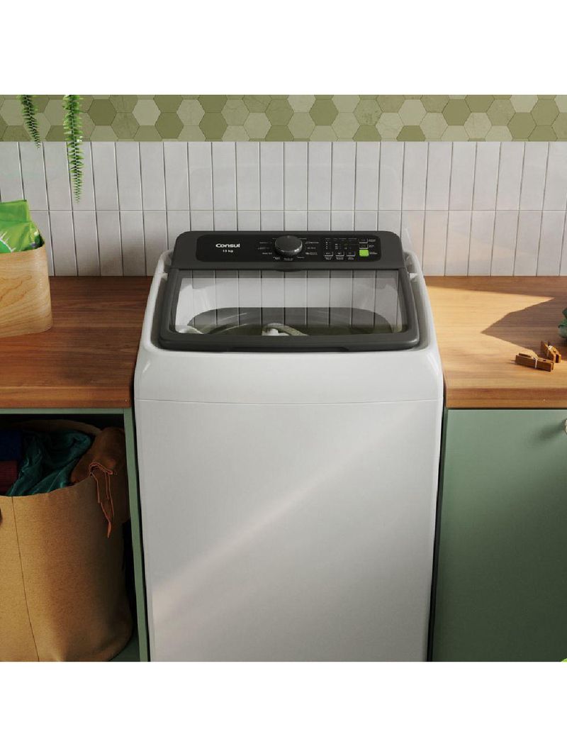 Lavadora De Roupas Modo Eco Consul 13 KG 127V Branca CWN13AB
