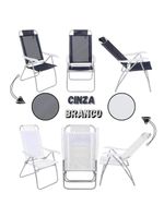 Cadeira de Praia Reclinável 4 Posições Prosa em Alumínio BEL verme