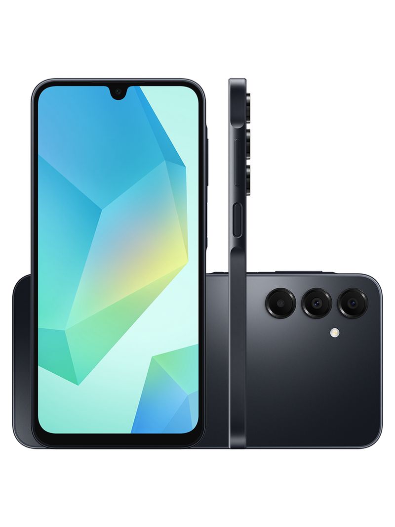 Smartphone Samsung Galaxy A16 128GB 4GB RAM Preto 6,7" Câm Tripla de até 50MP + Selfie 13MP