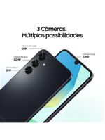 Smartphone Samsung Galaxy A16 128GB 4GB RAM Preto 6,7" Câm Tripla de até 50MP + Selfie 13MP
