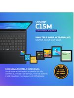 Notebook Positivo Vision C15M Intel® Celeron® N4500 Windows 11 Home 4GB RAM 128GB eMMC Tela 15" Full HD IPS - Minitela - Cinza