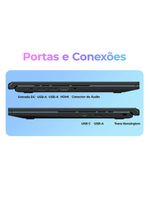 Notebook Positivo Vision C15M Intel® Celeron® N4500 Windows 11 Home 4GB RAM 128GB eMMC Tela 15" Full HD IPS - Minitela - Cinza