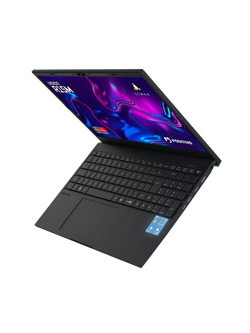 Notebook Positivo Vision R15M AMD® Ryzen 7-5825U Linux 8GB RAM 256GB SSD Wi-Fi 6 15” Full HD IPS - Minitela - Preto