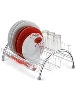 Escorredor de Pratos Fantastik Arthi 43cm Cromado com Porta-Copos