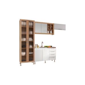 Armario Cozinha Completo Ditália Aspen 4pc S/tampo Cv/br A48