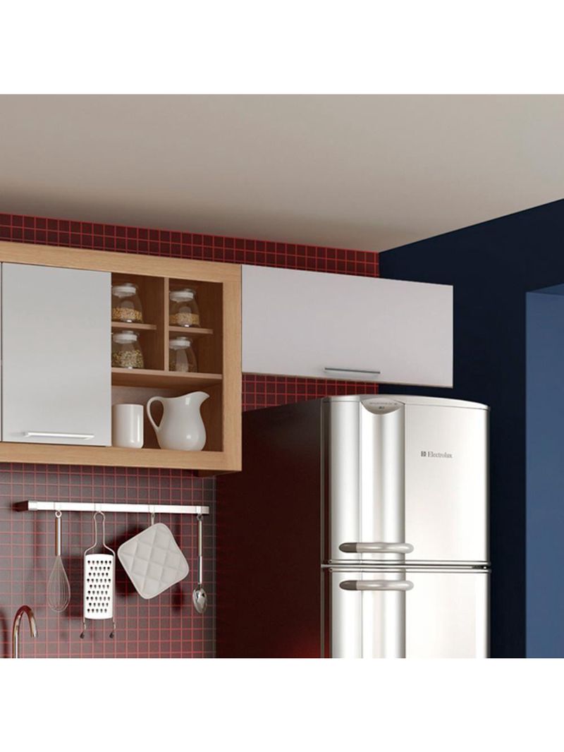 Armario Cozinha Completo Ditália Aspen 4pc S/tampo Cv/br A48