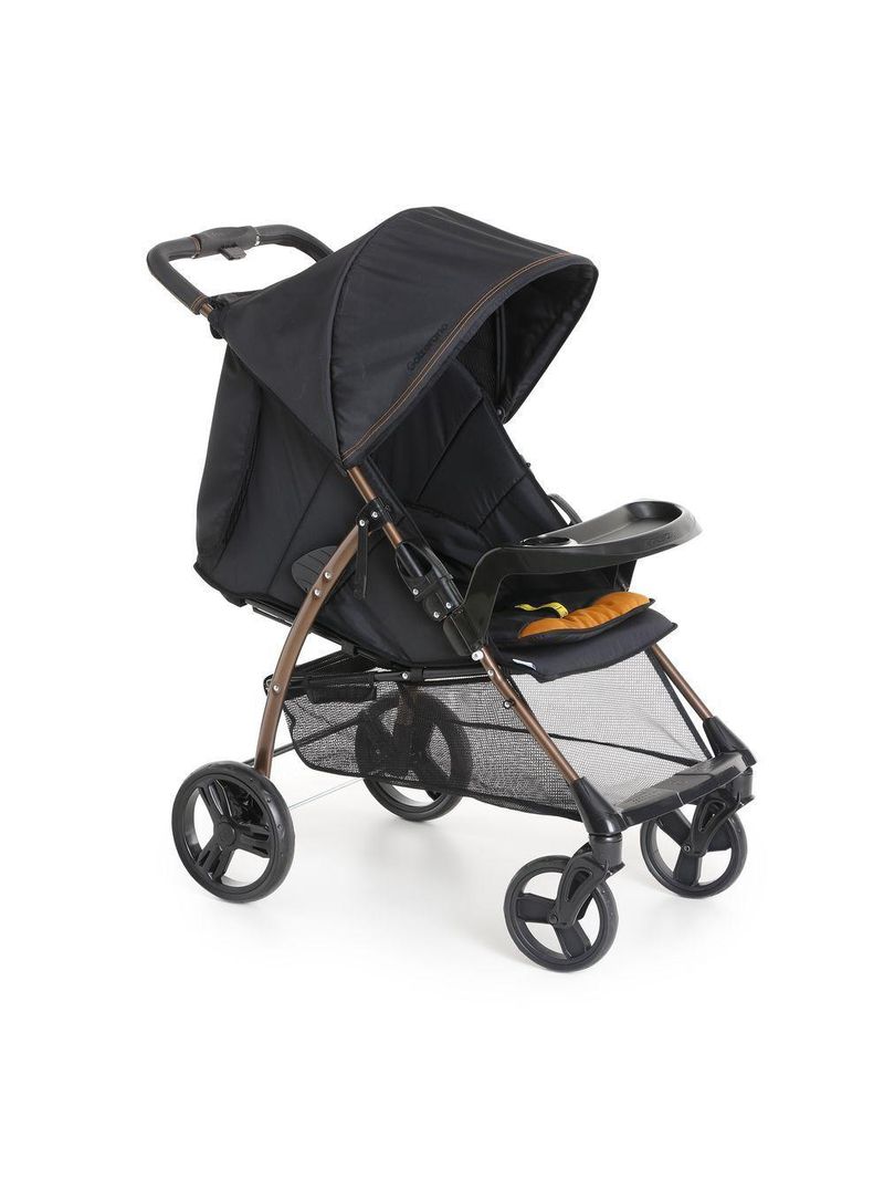 Carrinho de Bebê Galzerano San Remo de 0 meses até 15kg - Preto e Cobre