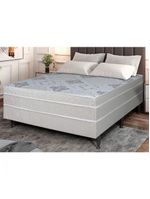 Cama Box Casal Conjugada Golden 138x188x37cm Bege - Hellen