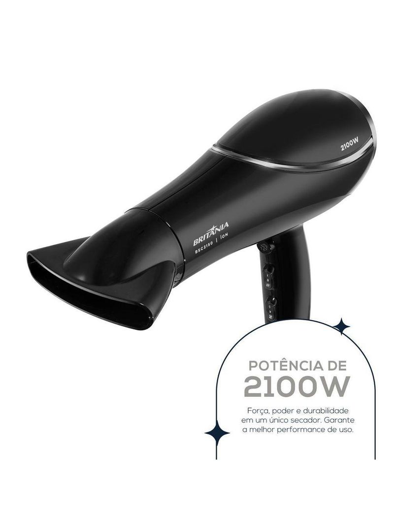 Secador de Cabelos Britânia 2100W BSC2150 Bivolt