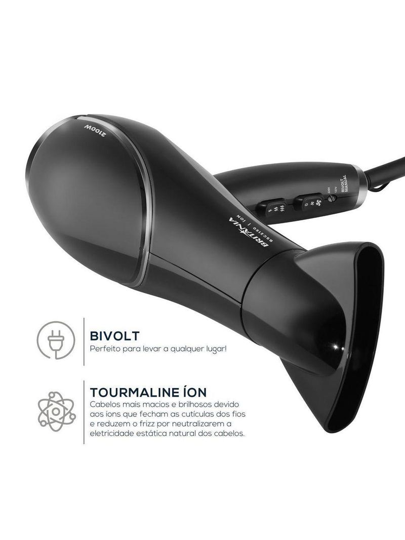 Secador de Cabelos Britânia 2100W BSC2150 Bivolt