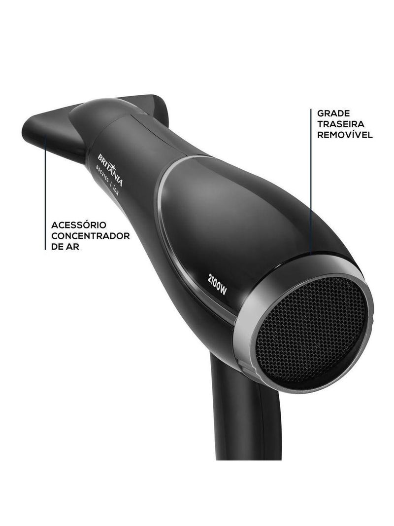 Secador de Cabelos Britânia 2100W BSC2150 Bivolt