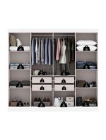 Guarda Roupas Casal 8 Portas 4 Gavetas Prime Maxel – Branco