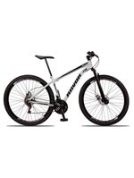 Bicicleta Bike Aço Aro 29 Suspensão Dianteira 21 Velocidades Freio A Disco Branco
