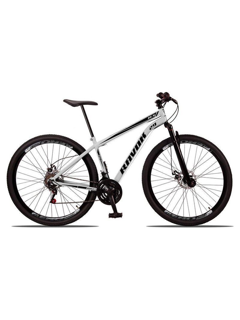 Bicicleta Bike Aço Aro 29 Suspensão Dianteira 21 Velocidades Freio A Disco Branco
