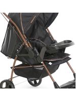 Carrinho de Bebê Galzerano Milano Reversível II 0 Meses Até 15 Kg Preto com Cobre