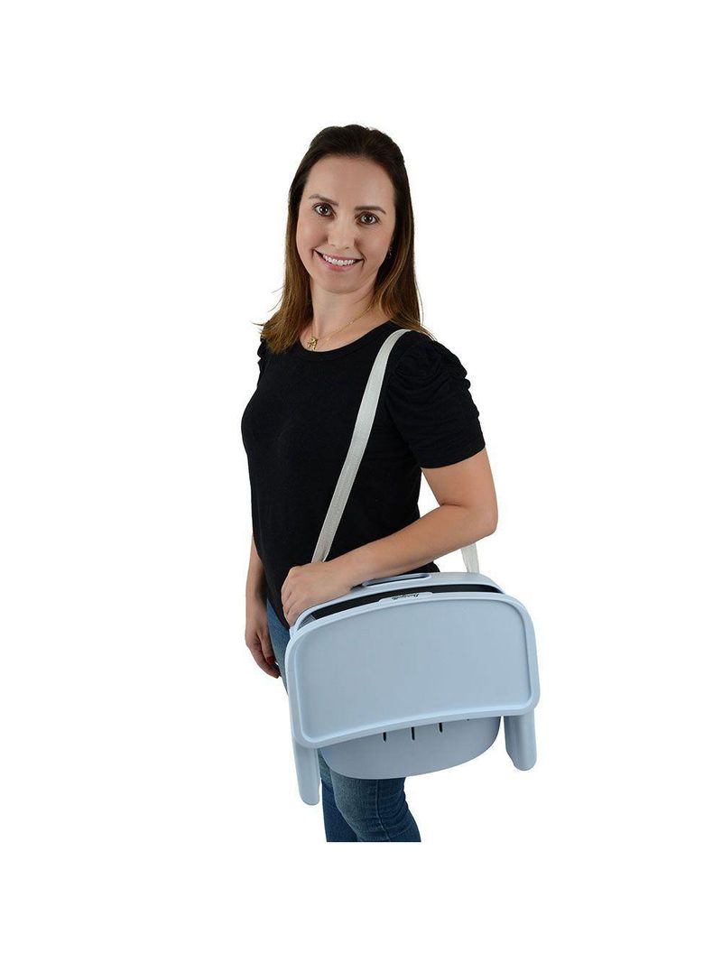 Cadeira Portátil de Alimentação Burigotto Kiwi – Baby Blue Azul (6 meses até 15 kg)