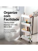 Estante Versátil 4 Andares de Prateleiras com Rodízios