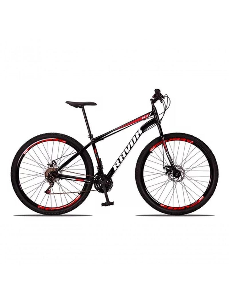 Bicicleta Bike Aço 21 Marchas Velocidades Aro 29 Preto E Vermelho