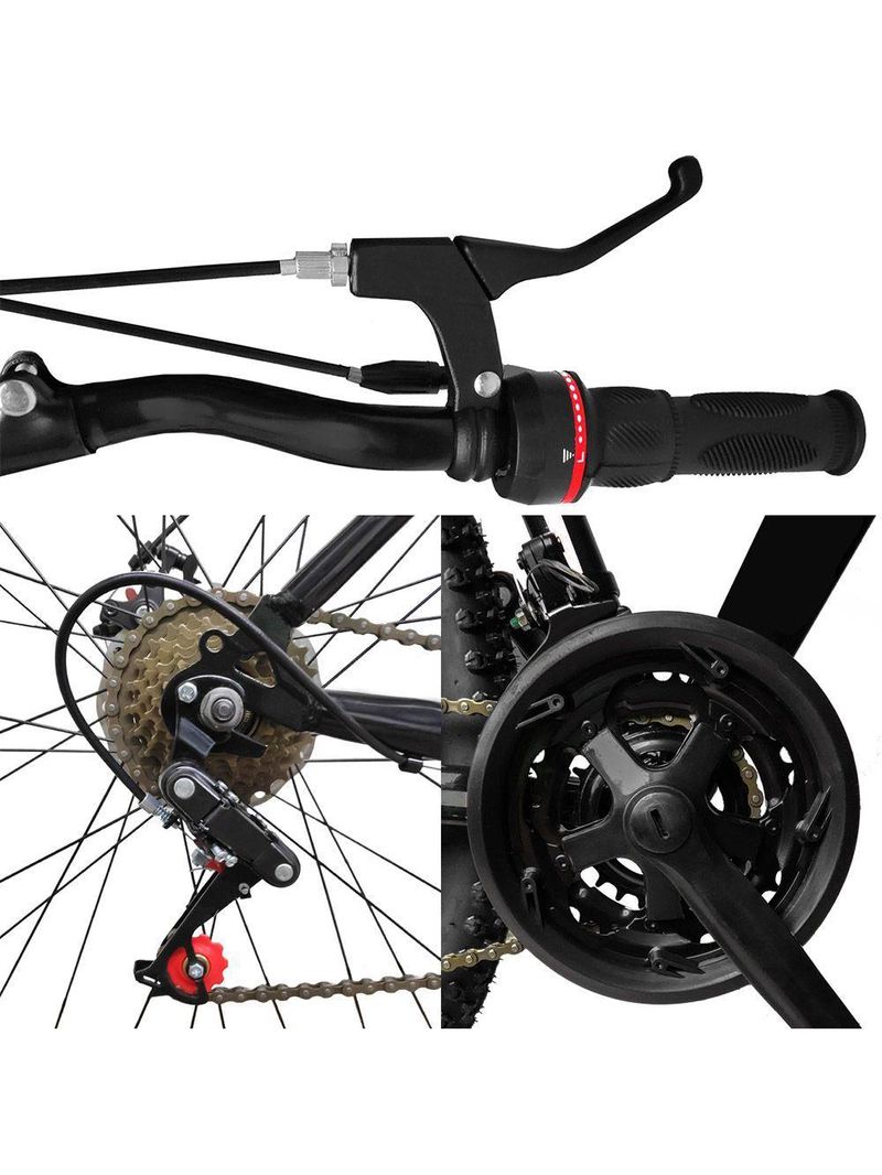 Bicicleta Bike Aço 21 Marchas Velocidades Aro 29 Preto E Vermelho