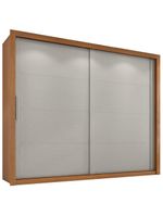 Guarda Roupas Casal 2 Portas de Correr 6 Gavetas Imperador Zanzini Madeir/Off