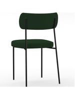 Kit 06 Cadeiras Sala de Jantar L02 Suede Verde Musgo