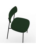 Kit 06 Cadeiras Sala de Jantar L02 Suede Verde Musgo