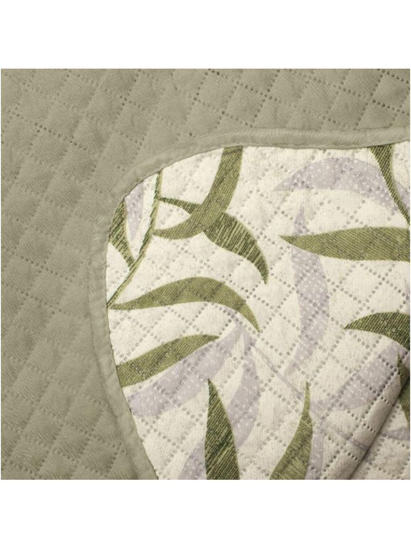 Cobre Leito Buettner King Microfibra Renove Estampado Angelus 3 Peças Bege