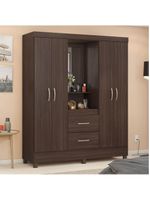 Guarda Roupa Casal Capelinha Lord Café - Demóbile