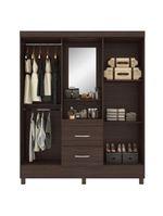 Guarda Roupa Casal Capelinha Lord Café - Demóbile