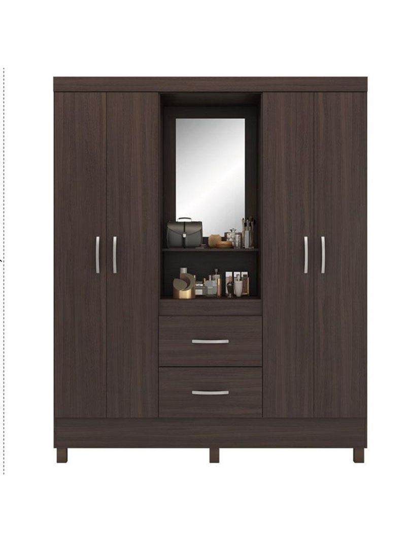 Guarda Roupa Casal Capelinha Lord Café - Demóbile