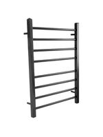 Toalheiro Térmico 2 Toalhas Com Fio Lado Esquerdo Classic Duo02b Aiello Toalheiro Duplo Preto Bivolt