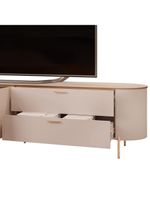 Rack Para Sala de Estar 75 Pol Orgânico Dion D05 Off White - Lyam Decor