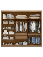 Cômoda London E Guarda Roupa Casal Dalila 32215 Amendola Off White Flex - Demóbile