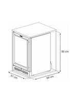 Cervejeira Venax Top Light In 100 82L com Opção de Embutir 34 Garrafas Preto Fosco - 220V