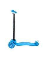Patinete Regulável Infantil 4 Rodinhas Com Led Para Crianças Até 60kg Azul