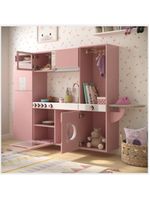 Cozinha Infantil Luli C/ Refrigerador, Fogão, Micro-ondas, Máq Lavar/tabua Passar Rose