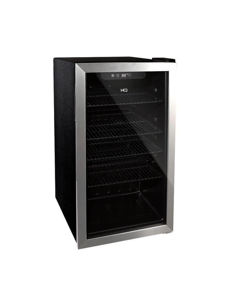 Cervejeira Expositor Vertical HQ Vidro Duplo 100 Litros Inox HQ-100CEVPV 220V