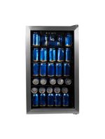 Cervejeira Expositor Vertical HQ Vidro Duplo 100 Litros Inox HQ-100CEVPV 220V