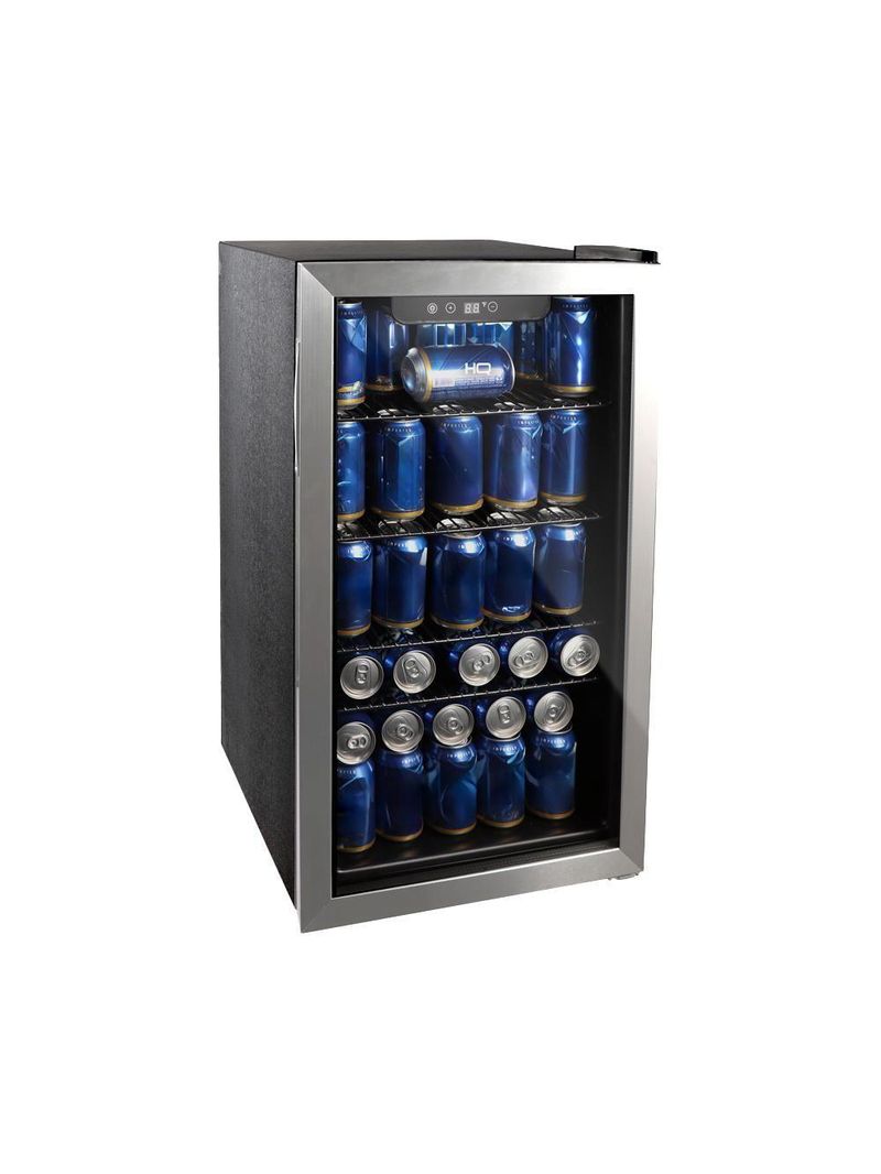 Cervejeira Expositor Vertical HQ Vidro Duplo 100 Litros Inox HQ-100CEVPV 220V