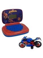Kit Homem-Aranha – Laptop Infantil Bilíngue + Moto Roda Livre Webcycle
