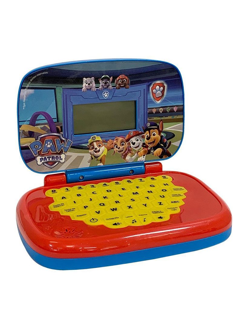 Laptop Infantil Educativo Candide Patrulha Canina Bilíngue (Português/Inglês)