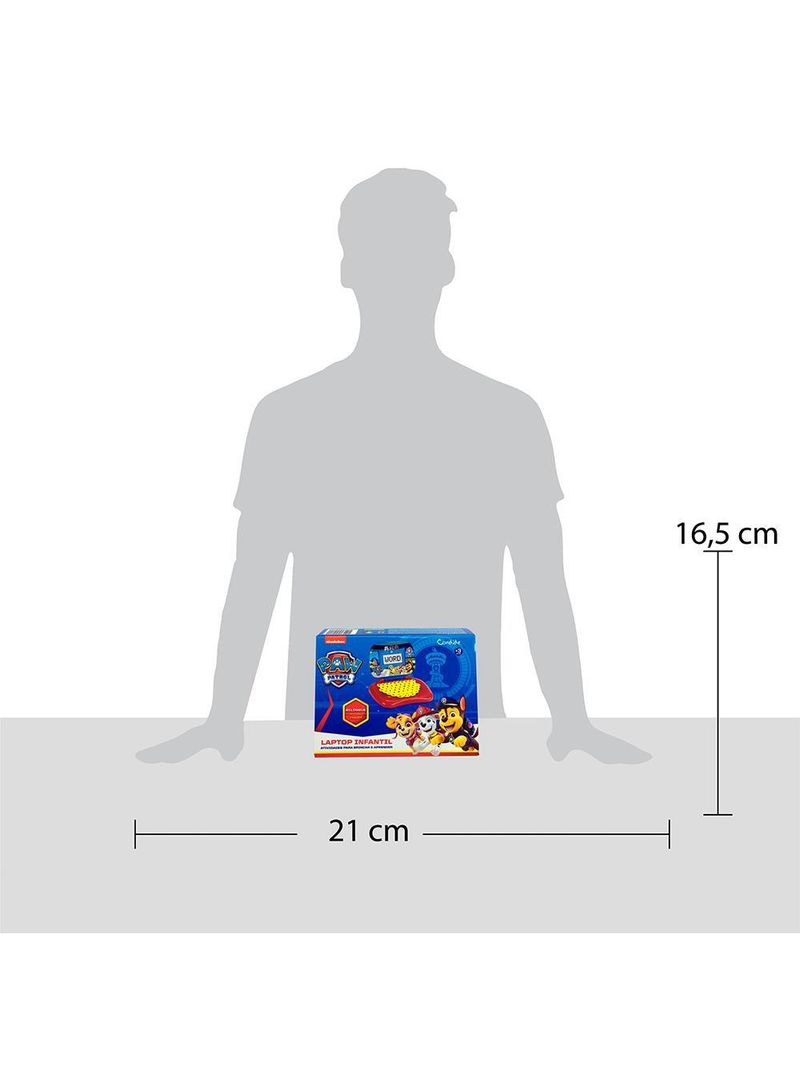 Laptop Infantil Educativo Candide Patrulha Canina Bilíngue (Português/Inglês)
